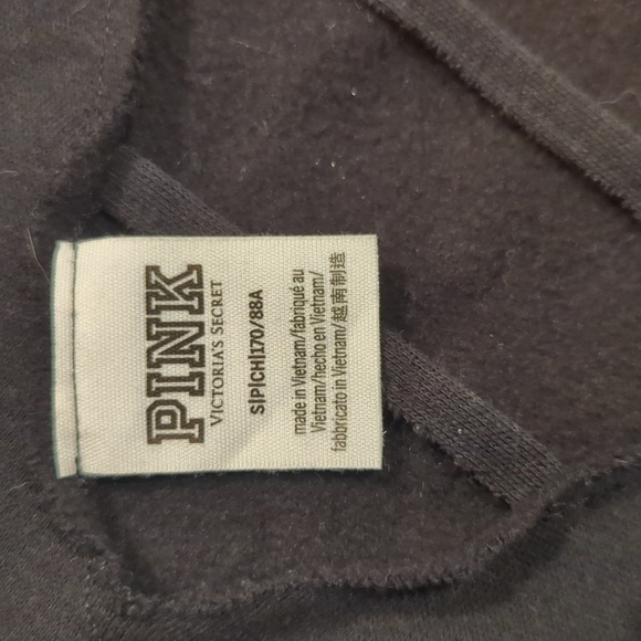 Victoria's Secret Pink Oversized Crop Top Black and White Size Small - Picture 6 of 7